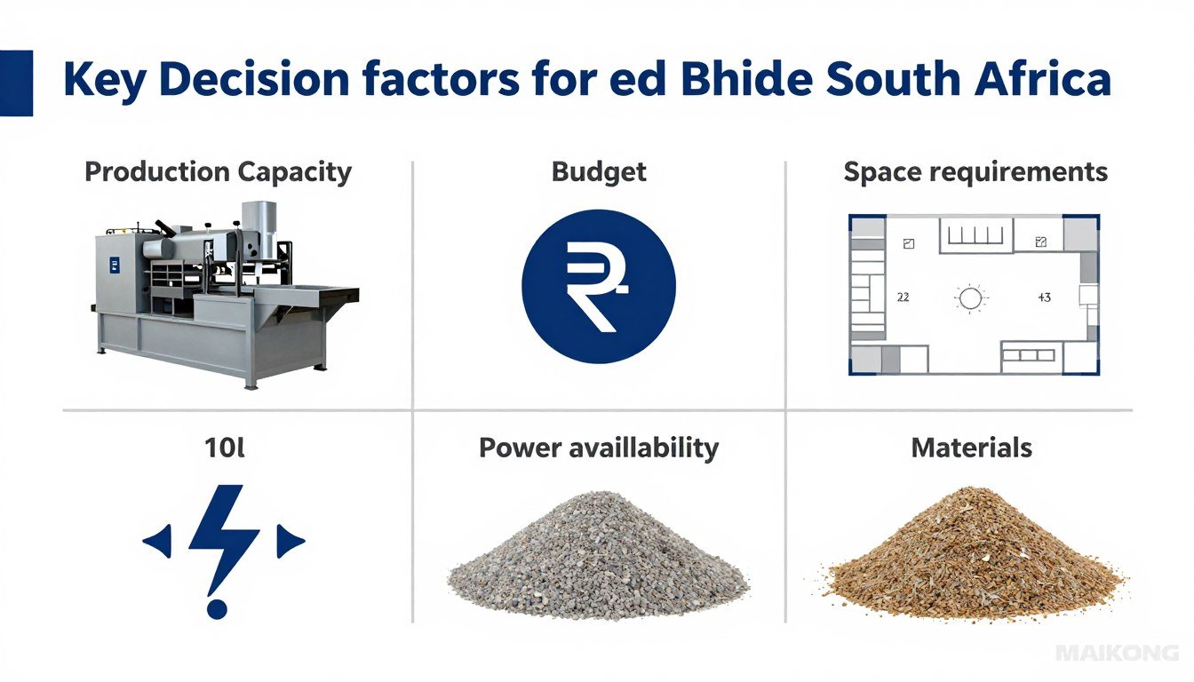 Decision factors for selecting a concrete brick making machine in South Africa