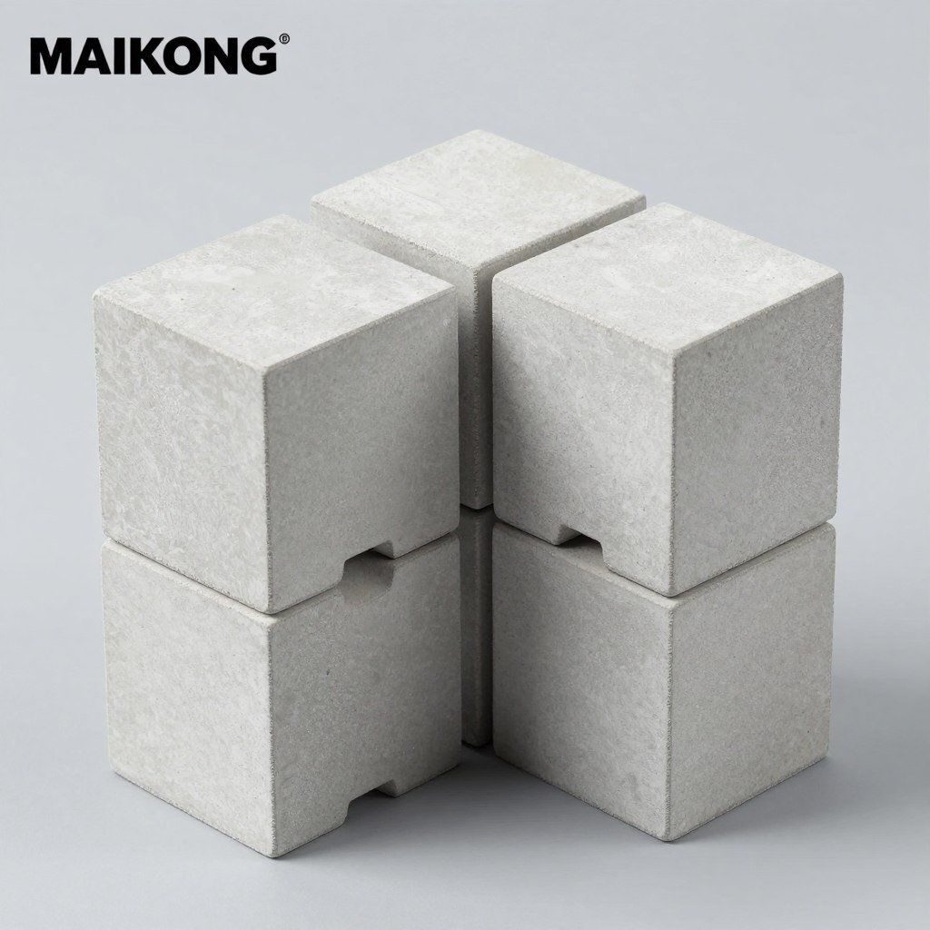 Interlocking blocks produced by MAIKONG machines