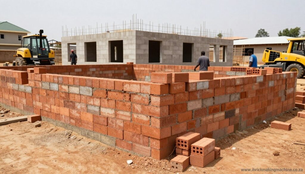 MAIKONG brick products being used in South African construction project