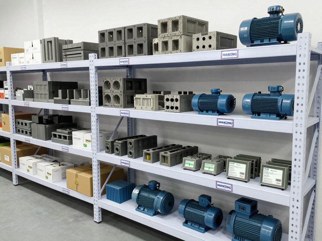 MAIKONG spare parts inventory for concrete brick maker machines