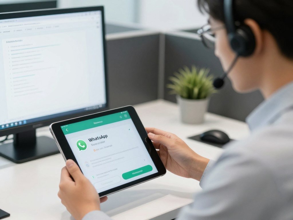 MAIKONG technical support specialist providing remote assistance via WhatsApp MAIKONG technical support specialist providing remote assistance via WhatsApp