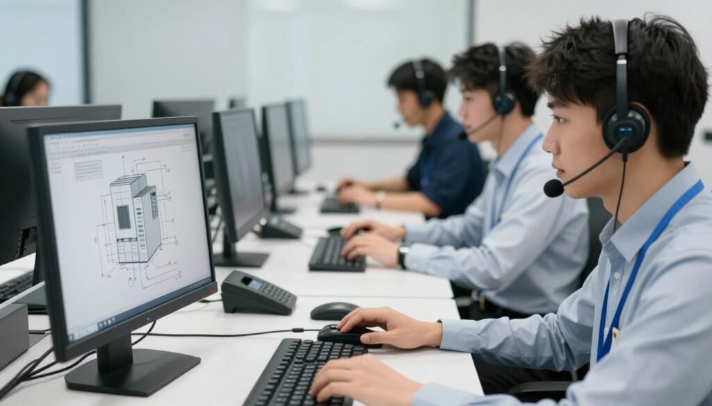 MAIKONG technical support team assisting customers