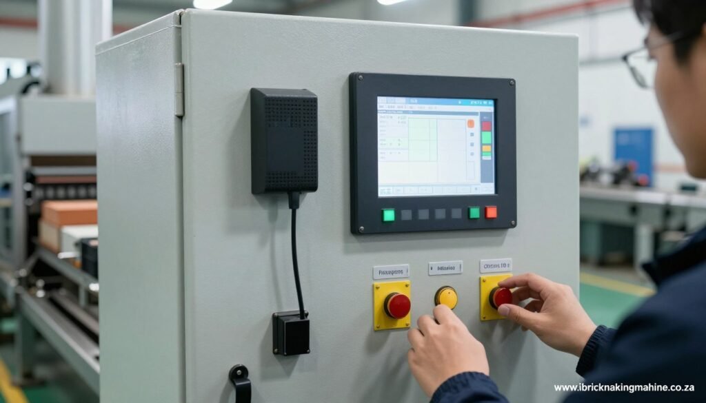 PLC control system of MAIKONG fully automatic brick making line