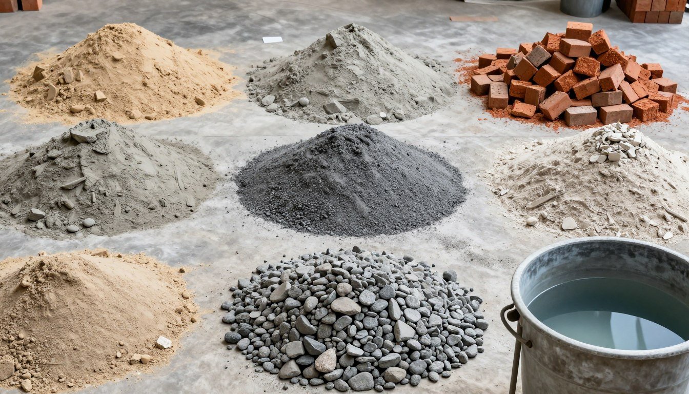 Raw materials for MAIKONG automatic brick machine Raw materials for MAIKONG automatic brick machine