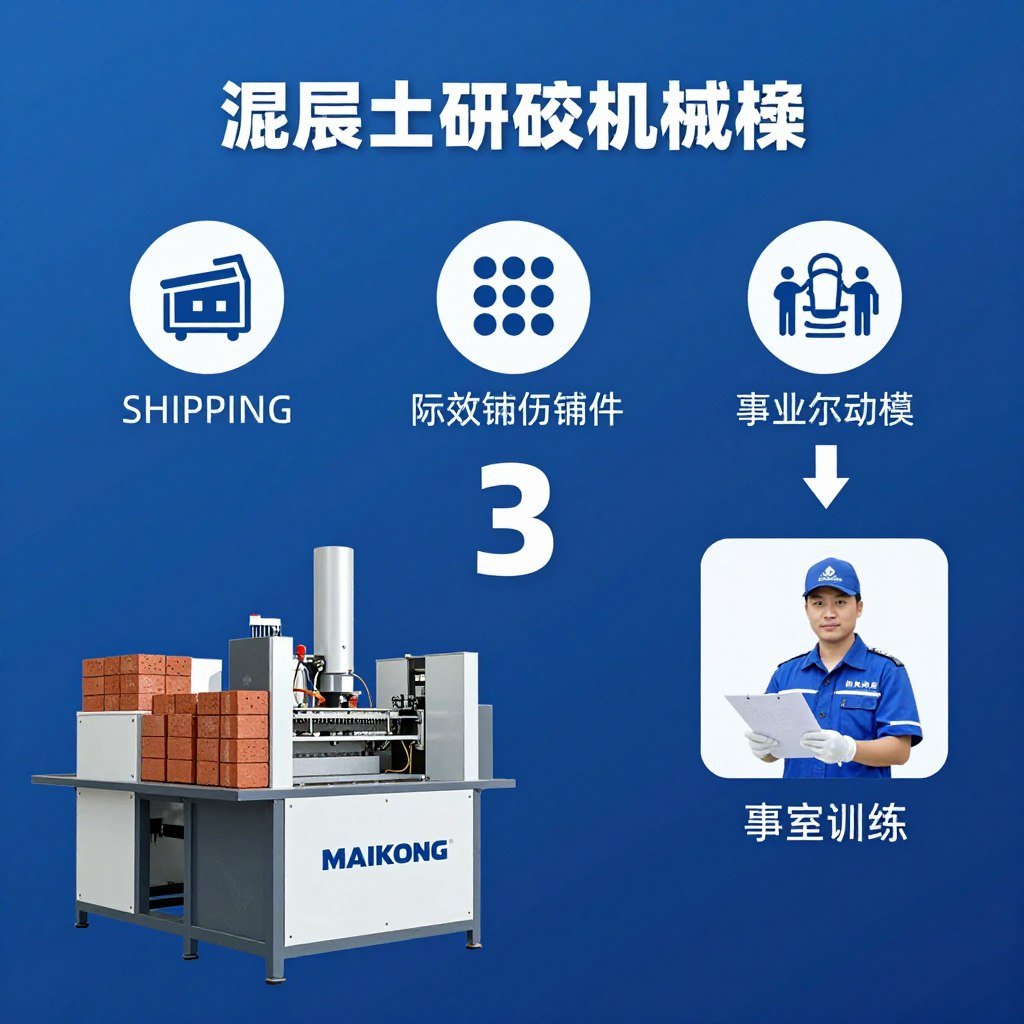 Shipping, installation and training for concrete brick machines Shipping, installation and training for concrete brick machines