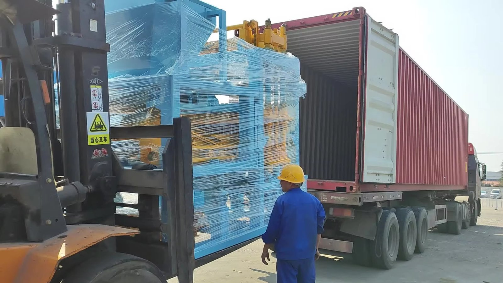 Modern brick machinery safety features overview showing emergency systems and protective guards