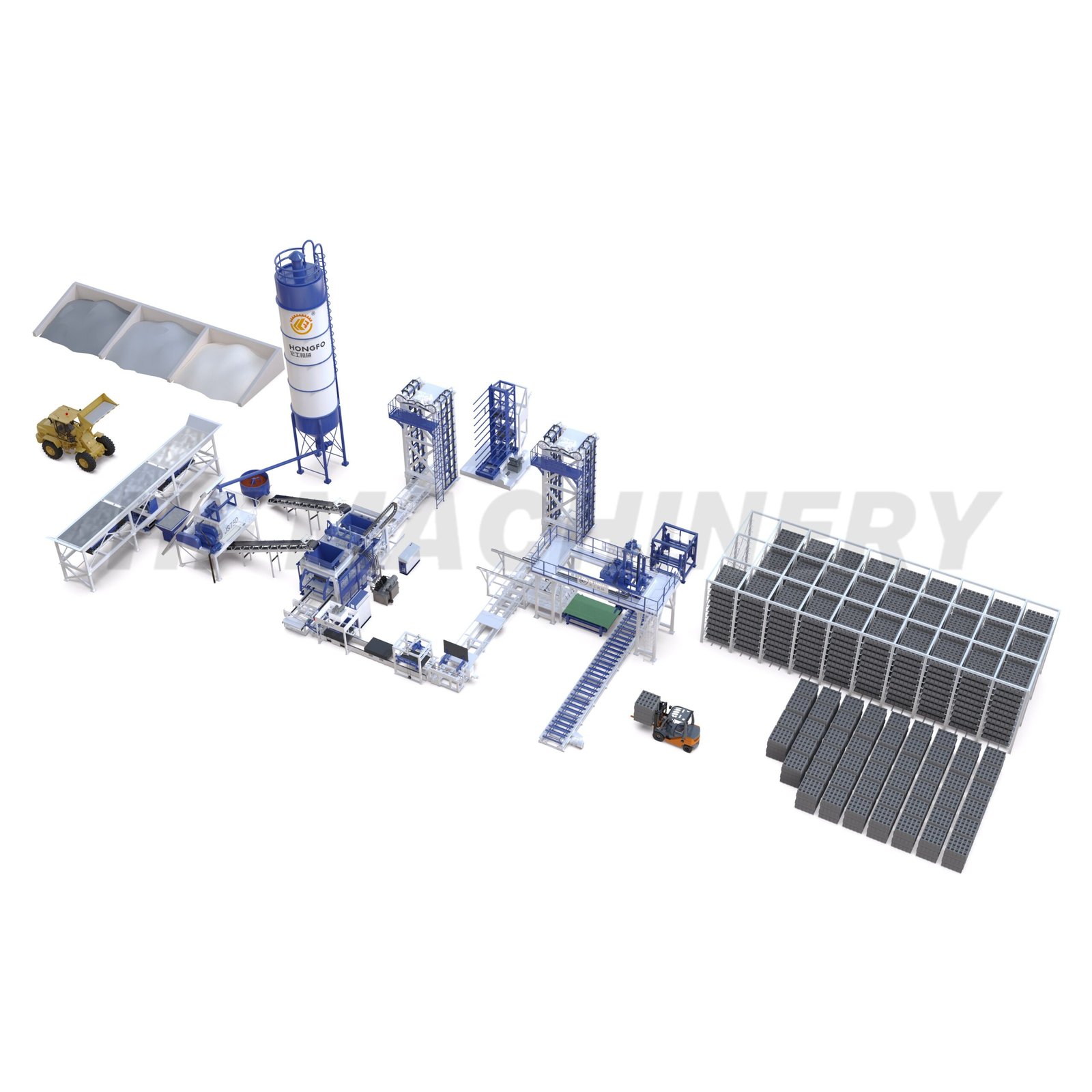 Concrete Brick Maker Machine