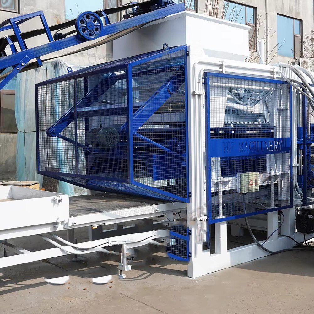 Portable brick making machine operating in remote South African rural location