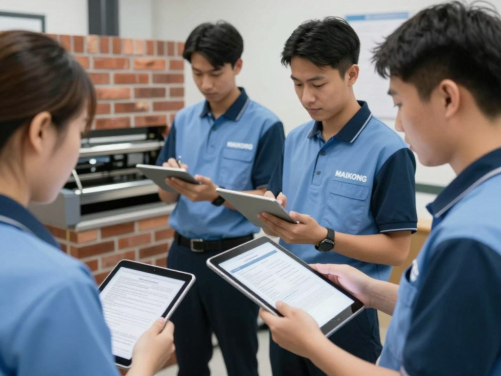 MAIKONG brick machine technical support team