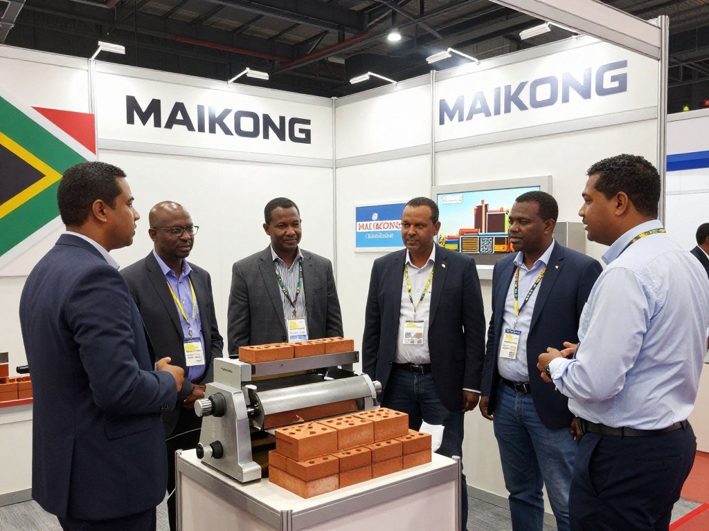 MAIKONG team at a South African construction industry trade show