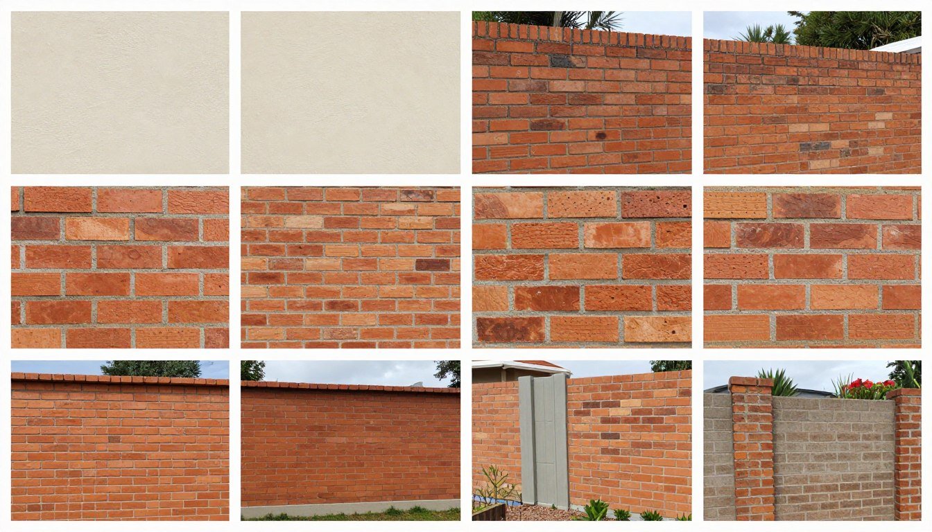 Various Stock Brick applications including structural walls, garden features, and decorative elements Various Stock Brick applications including structural walls, garden features, and decorative elements