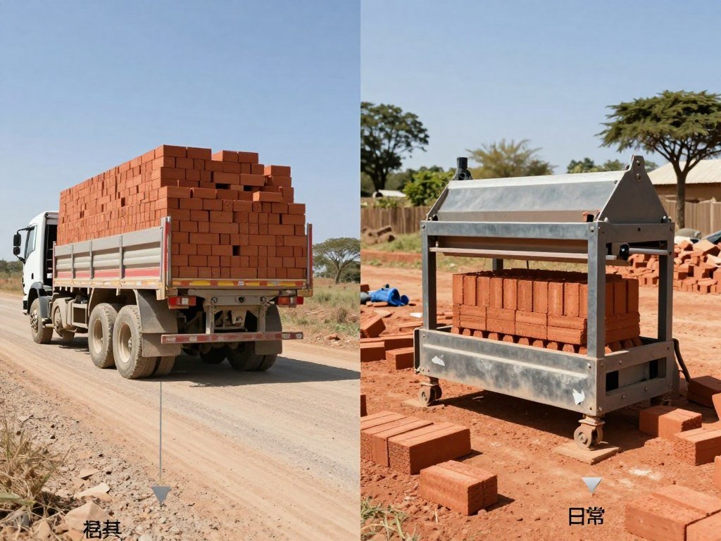 Comparison of traditional vs portable brick production methods Comparison of traditional vs portable brick production methods