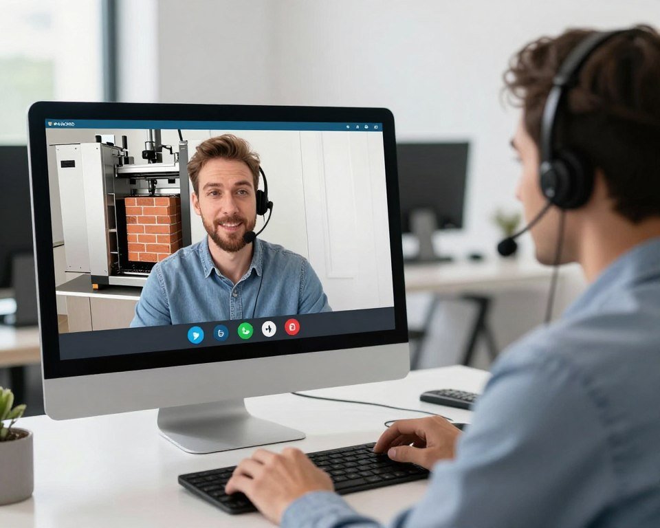 MAIKONG customer support team assisting client via video call