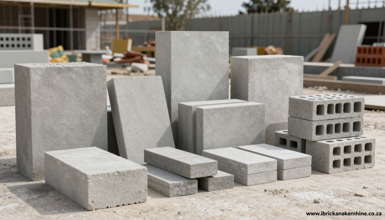 Various concrete blocks and specialized products Various concrete blocks and specialized products