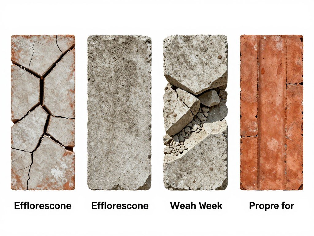 Common concrete brick defects and quality issues