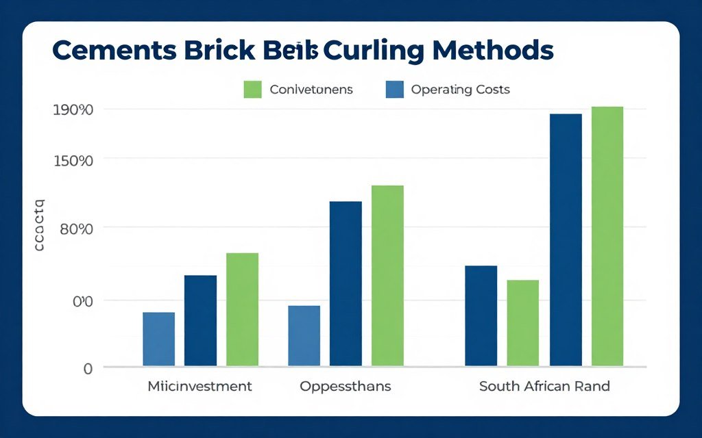 Cost comparison chart for different cement brick curing methods Cost comparison chart for different cement brick curing methods
