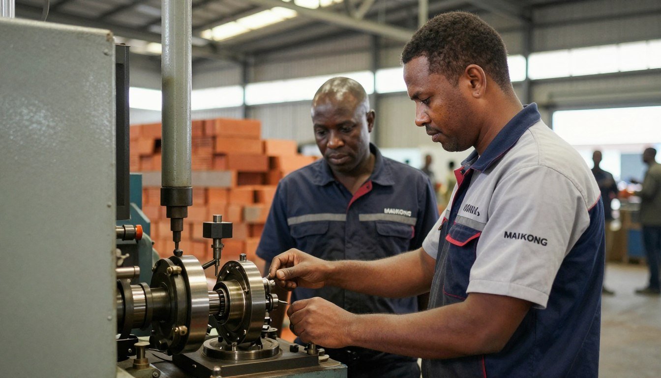 MAIKONG service technician providing on-site support in South Africa MAIKONG service technician providing on-site support in South Africa