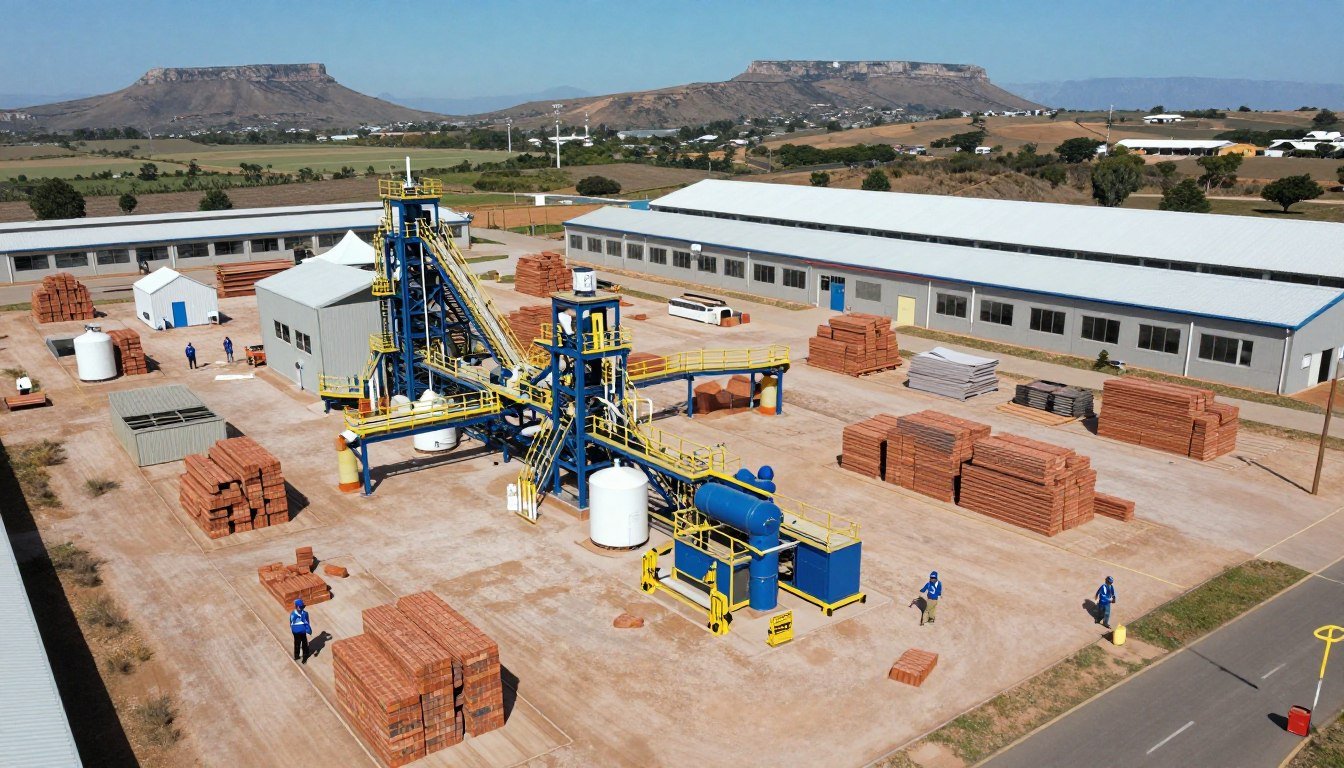 New brick production facility setup and layout