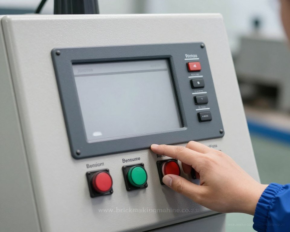 Simple control panel of MAIKONG brick making machine Simple control panel of MAIKONG brick making machine