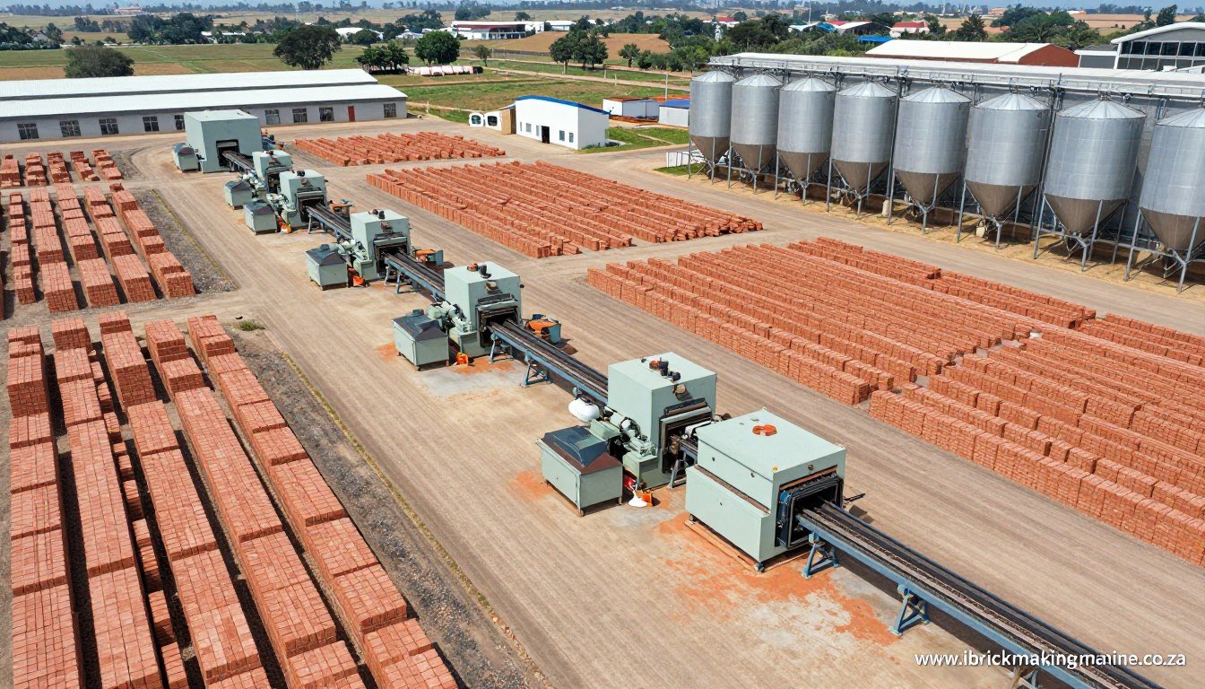 Expanded brick manufacturing facility with multiple production lines