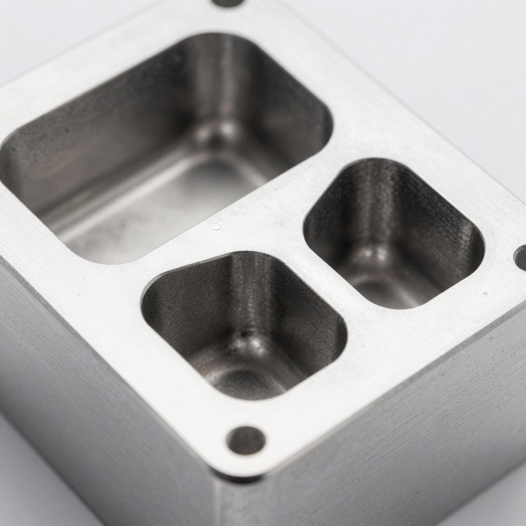 Heat-treated steel mold showing surface finish quality Heat-treated steel mold showing surface finish quality