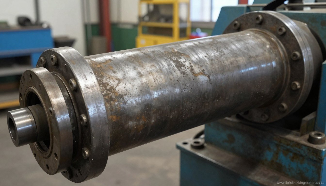 Worn hydraulic components from used brick making machine Worn hydraulic components from used brick making machine